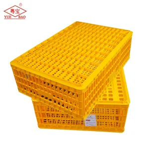 Wholesale Farming Equipment Design Plastic Transport Coop Fowl Turnover Cage Chicken Layer Poultry Cages For Live Chickens