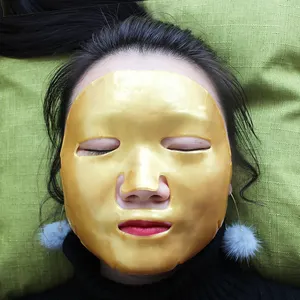 Venta al por mayor señoras cuello máscara-Mascarilla Facial Coreana de lujo para mujer, máscara Facial coreana con colágeno en polvo, marca privada