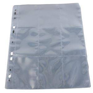 Carte PP <span class=keywords><strong>transparente</strong></span>, 9 poches, 11 trous, perforés carte de page, album - Product Image 1