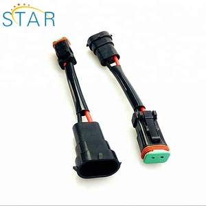 10cm 16AWG H11 9006 zu DT 2-Pin Steckdose Hochleistungs-Kabelbaum für Auto-Nebelscheinwerfer-Konverter - Product Image 2