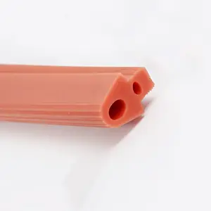 Holle silicone rubber extrusies, siliconen afdichting strips