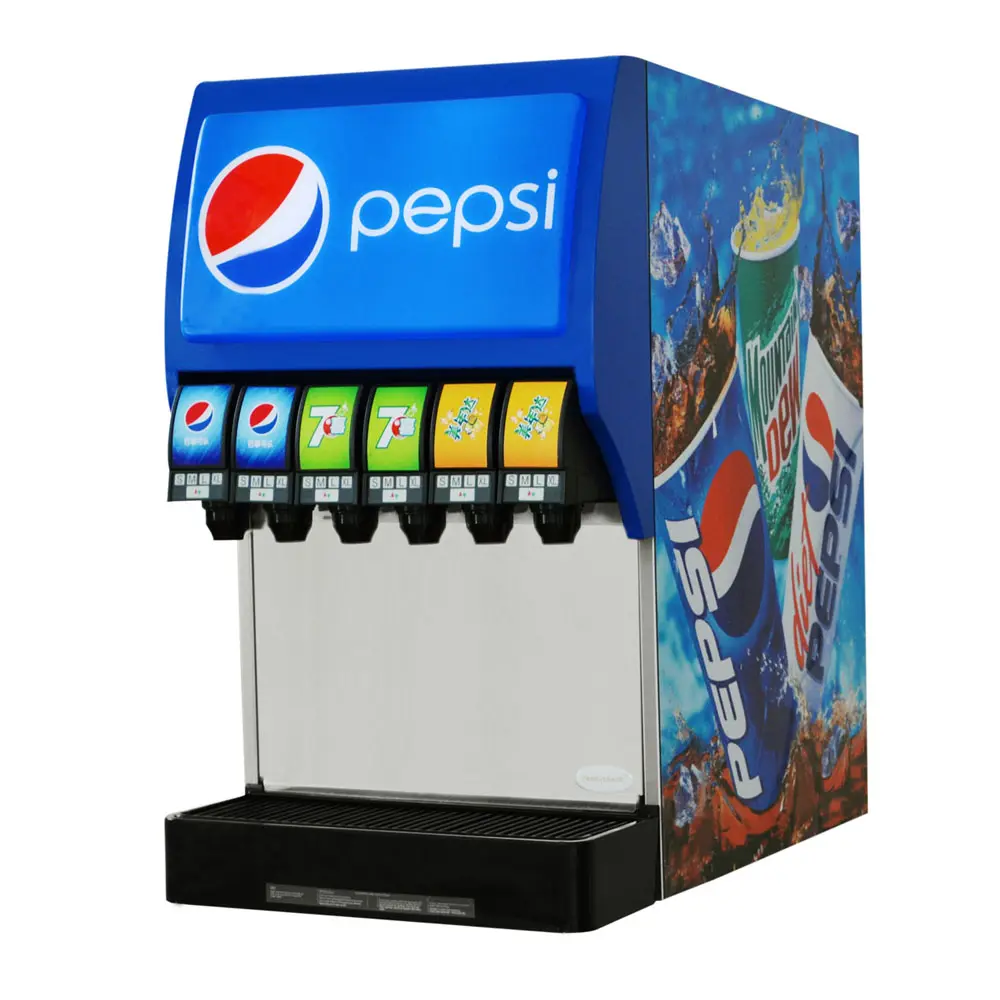 Post Mix Drink Soda Fountain Dispenser Mesin Pembuat Coke