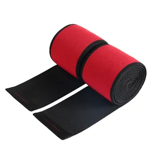 the hot sales exercise protector powerlifting knee wraps red solid knee pads