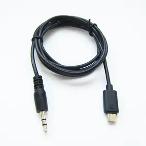 Audio Cable Stereo Custom 3.5MM Stereo Jack Plug To Micro-B 5P Usb Audio Adapter Cable