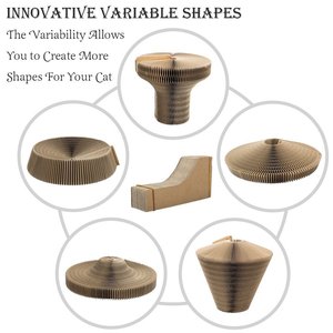 Arranhador de Papelão para Gatos em Várias Formas, Estilo Fashion, Dobrável - Product Image 4