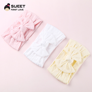 Alta calidad nueva moda bebé niña diademas mezcla colores tela accesorios para el cabello arco flor patrones dulce estilo encantador niños - Product Image 4