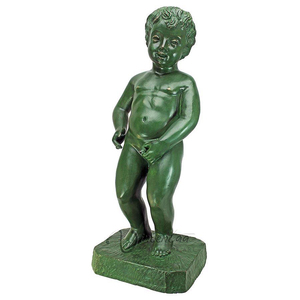 Moderno jardín de esculturas de metal artesanía bronce muchacho desnudo escultura - Product Image 3