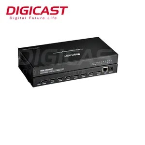 DIGICAST 1080P 60 FPS AC3 오디오 8 채널 HD MI IPTV 비디오 스트리밍 인코더 RTMP RTSP HLS 라이브 TV 솔루션