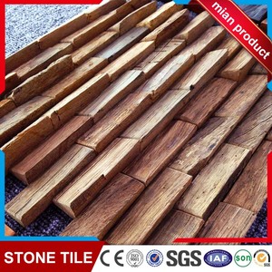 Panel de madera para pared Exterior, azulejo de mosaico para decoración de pared, <span class=keywords><strong>precio</strong></span> de fábrica - Product Image 2