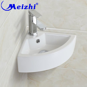 Lavabo triangulaire en céramique pour salle de bain à vendre - Product Image 5