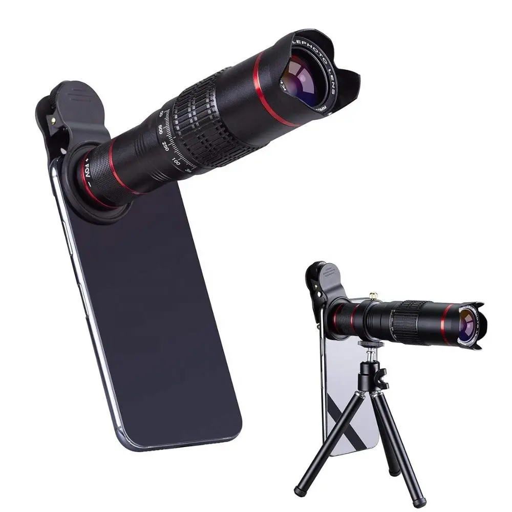 Mobile Phone Optical Camera Telephoto lens 22x Mobile Zoom Lens with Universal Clip and Extended Mini tripod