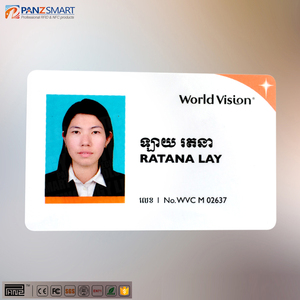 Thẻ Id Ảnh Pvc Tùy Chỉnh Thẻ Nhựa PVC Thẻ Quà Tặng RFID Bằng Nhựa Mã Vạch Có Vết Xước Số Sê-ri - Product Image 4