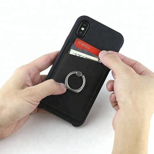 Bâton fermement adhésif couverture arrière porte-carte de crédit pochette <span class=keywords><strong>portefeuille</strong></span> de poche <span class=keywords><strong>pour</strong></span> téléphones portables avec anneau - Product Image 1