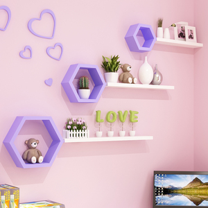 Cubo hexagonal 3D de madera, estante de pared, muestra gratis, 2021 - Product Image 4