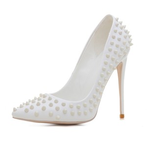 Ultima di alta tallone delle signore <span class=keywords><strong>scarpe</strong></span> di cuoio bianco bella da <span class=keywords><strong>sera</strong></span> pattini del partito <span class=keywords><strong>per</strong></span> le donne - Product Image 3