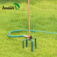 Fournisseur d'or Arroseur d'irrigation mobile rotatif de type vortex en acier inoxydable pour pelouse, ferme et jardin H1050mm