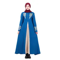 2020 New Design fashionable printed unique abaya dubai muslim