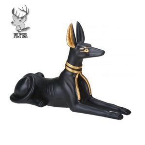 Estatua Decorativa de Anubis de Resina de Tamaño Real para Exteriores, <span class=keywords><strong>Escultura</strong></span> de Perro Dios <span class=keywords><strong>Egipcio</strong></span> Antiguo como Accesorio para el Hogar - Product Image 3