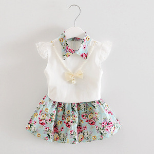 Nuovo Disegno di Modo Ragazza Del Bambino Boutique Abiti Chiffon Floreale Vestito di Un Pezzo - Product Image 2