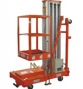 150kg Single Mast Tilting Aluminium Alloy Lifting platform AWP6-1200