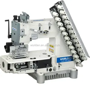 WD-008 Điển Hình Đa Needle Xi Lanh Giường Đúp Chain Stitch Máy