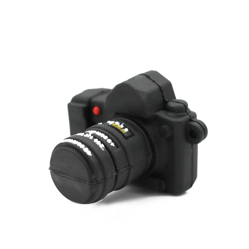 Yenilik ürünleri toplu ucuz fiyat PVC pendrive kamera kişiselleştirilmiş usb flash sürücü 2gb, kamera usb