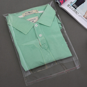 أكياس سيلوفان شفافة ذاتية اللصق مطبوعة بالحفر مخصصة لتغليف الملابس والأحذية والجوارب والفراء، أكياس بلاستيكية متينة للطعام - Product Image 1