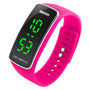 Skmei slim plastic slanke digitale led licht horloge - Product Image 5