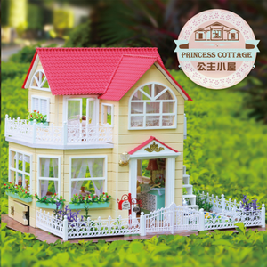 Wholesale Furniture Dollhouse Miniatures <strong>Princess</strong> Cottage Creative Gifts Wooden <strong>Doll</strong> <strong>House</strong> for Girls - Product Image 3