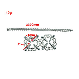 Adult Game Sex Toy Novelty Butterfly Adjustable <strong>Nipple</strong> <strong>Clamps</strong> With Chain Breast Bondage Metal Fetish - Product Image 6