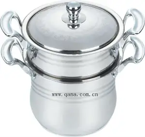 Olla para Cuscús, Juego de Utensilios de Cocina de Acero Inoxidable, 3 Piezas - Product Image 1