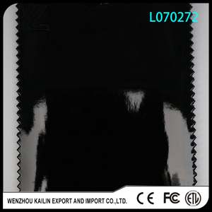 काले रंग पु पेटेंट चमड़े या दर्पण चमड़े जूता और स्टॉक में बैग बनाने के लिए - Product Image 5