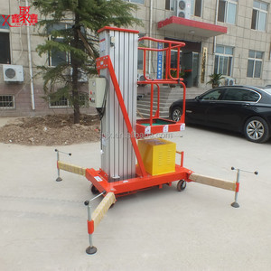 Elevador Telescópico Hidráulico Manual Móvil de Alta Calidad de 4-10 m y 100 kg, Elevador Portátil con Certificación CE ISO - Product Image 5