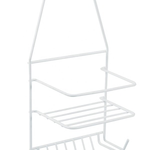 Iron Wire Wall Mount Bathroom Shampoo Storage Rack Bathroom Dual Tier Rack <strong>Shelving</strong> Good Quality Chromed Hanging <strong>Shower</strong> Caddy - Product Image 6