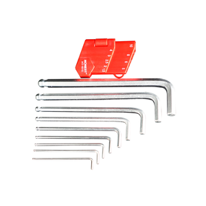 <span class=keywords><strong>Set</strong></span> di 9 <span class=keywords><strong>Chiavi</strong></span> a Brugola Metriche in Acciaio CRV con Estremità Sferica - Product Image 2