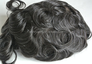 แพทช์ที่กำหนดเอง<span class=keywords><strong>ผม</strong></span>มนุษย์วิกผมผู้ชาย - Product Image 3