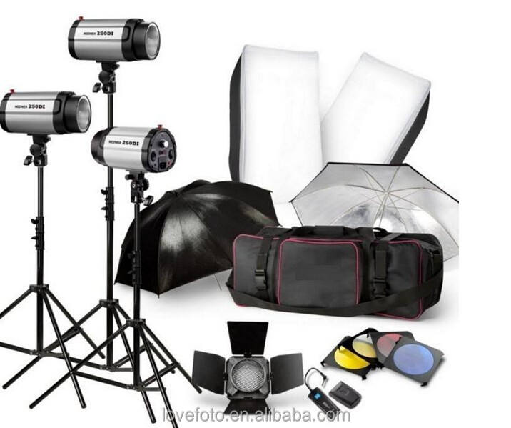 Godox 3X 250W Studio Flash Lighting Kit 750w Strobe Flash Light Portrait  Fashion Advertisement Object Photography Set