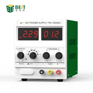 BEST-1502DD 15V DC LAB Battery Backup Mobile Phone Repairing DC Regulated Variable Adjustable Voltage Power Supply