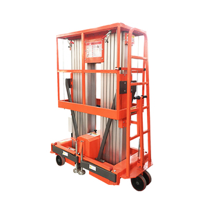 יחיד/כפול תורן קטן אווירי נייד אחד איש מעלית/בית ניקוי מעלית אלומיניום מעלית/עבודה אווירית פלטפורמה - Product Image 2