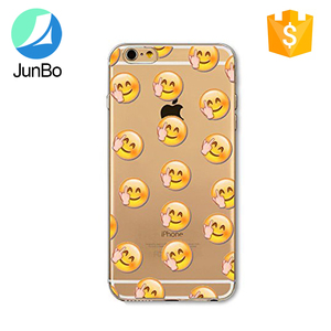 Drôle <span class=keywords><strong>Emoji</strong></span> transparent souple tpu imprimé cas pour iphone 6 - Product Image 2