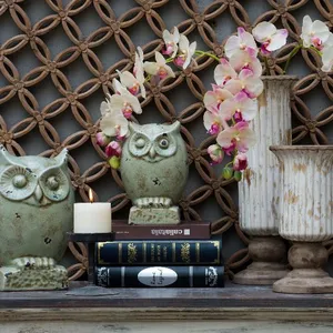 European interior accessories owl home decoration antique vase for decor