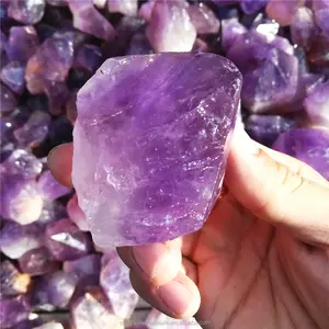 顶级质量粗糙宝石天然岩石紫水晶石价格