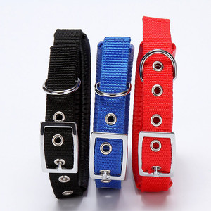 Confortable réglable Boucle En Métal Mousse Plaine Collier de Chien En Nylon pour Animaux De Compagnie Chien Chat Chiots - Product Image 3