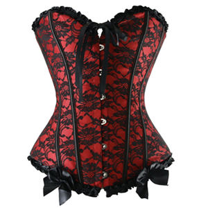 Femmes Bustier & Corset Sexy Gothique Vêtements Steampunk Corset Lace up Corsage <span class=keywords><strong>Basque</strong></span> Slimming Shaper Shaper Shoulder Corset S-6XL - Product Image 1