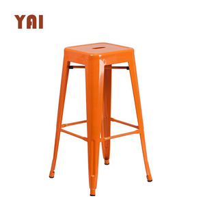 Di legno a buon mercato top commerciale utilizzato da pranzo in acciaio impilabile ferro industriale metallo sgabelli da <span class=keywords><strong>bar</strong></span> commercio all'ingrosso - Product Image 6