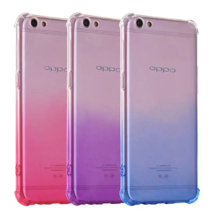 Best販売携帯電話の付属品OPPO R9Sプラスグラデーションカラーケース卸売携帯電話ケース