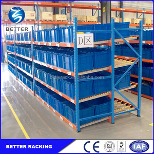 Sistema de estanterías de recolección de pedidos de alta eficiencia, sistemas de estanterías de rodillos de flujo por gravedad, estantes de flujo de cartón por gravedad - Product Image 3