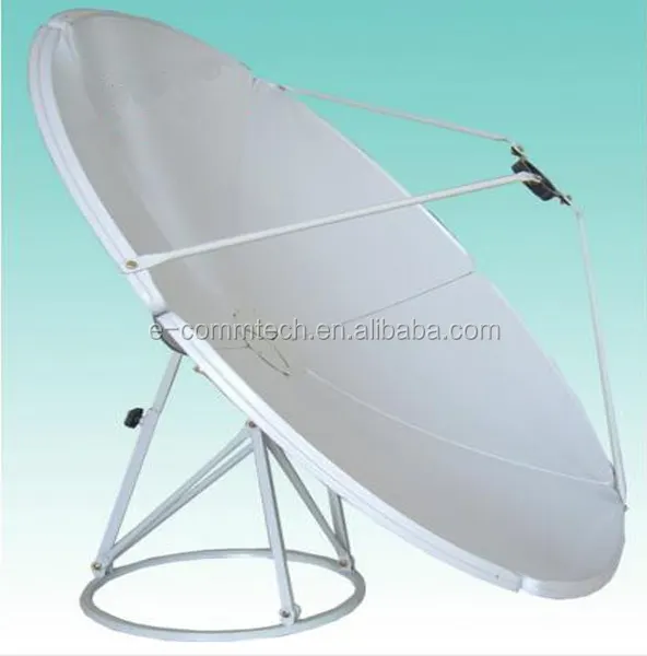 Antena de prato de satélite 2.4m, painel de antena banda c de 240cm ku