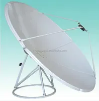 Heißer verkauf!! 2,4 mt satellitenschüssel 240 cm Ku band C band panel stahl antenne