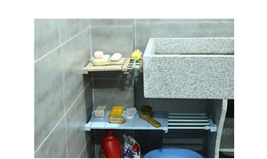 Regolabile Closet Organizer Bagagli Mensola A Parete Cucina Rack di Risparmio di Spazio <span class=keywords><strong>Armadio</strong></span> Decorativo Scaffali <span class=keywords><strong>Armadio</strong></span> Titolari - Product Image 4